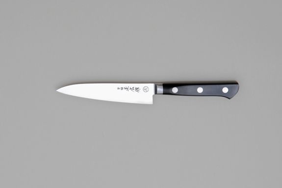 包丁 日本製 さびにくい 13102 正広作 口金付 ペテー120mm㊧