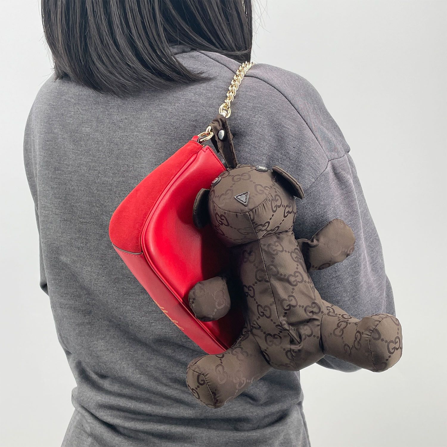 Gucci グッチ　テディベア　ナイロン　小物入れ　ポーチ Gucci グッチ テディベア ナイロン 小物入れ ポーチ GUCCI グッチ