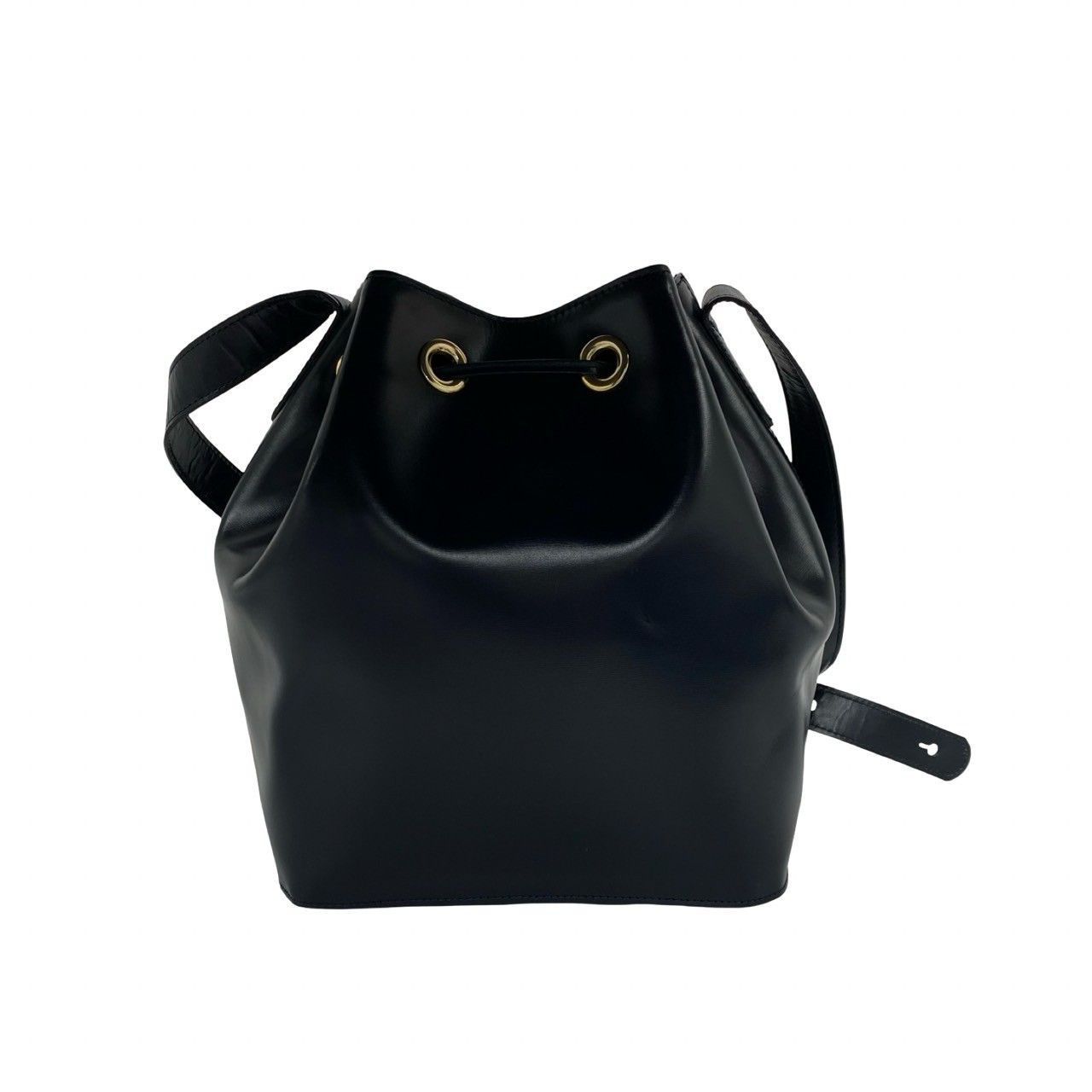 極 美品 CELINE セリーヌ ヴィンテージ ロゴ 金具 レザー 本革