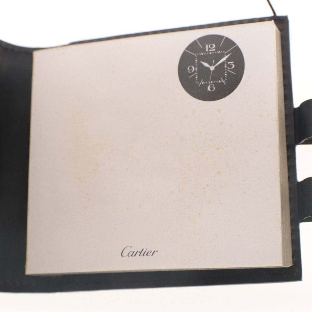 □ Cartier カルティエ ミニノート ペン付き SIHH 2005 黒 革 レザー