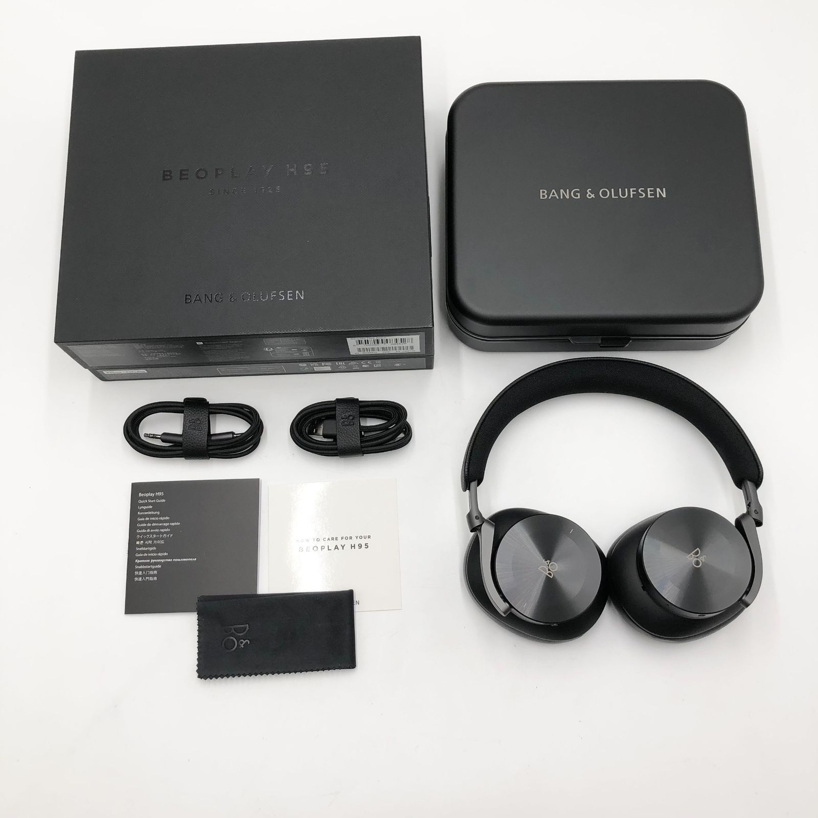 バング・アンド・オルフセン (Bang & Olufsen) ワイヤレスヘッドホン Beoplay H95 Black アクティブノイズキャンセリング Bluetooth 3.5mmステレオ有線