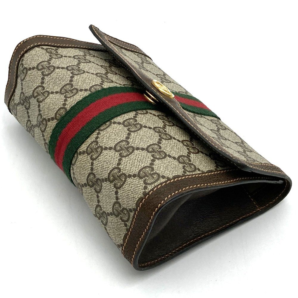GUCCI グッチ ポーチ クラッチバッグ GGスプリーム シェリー オールド