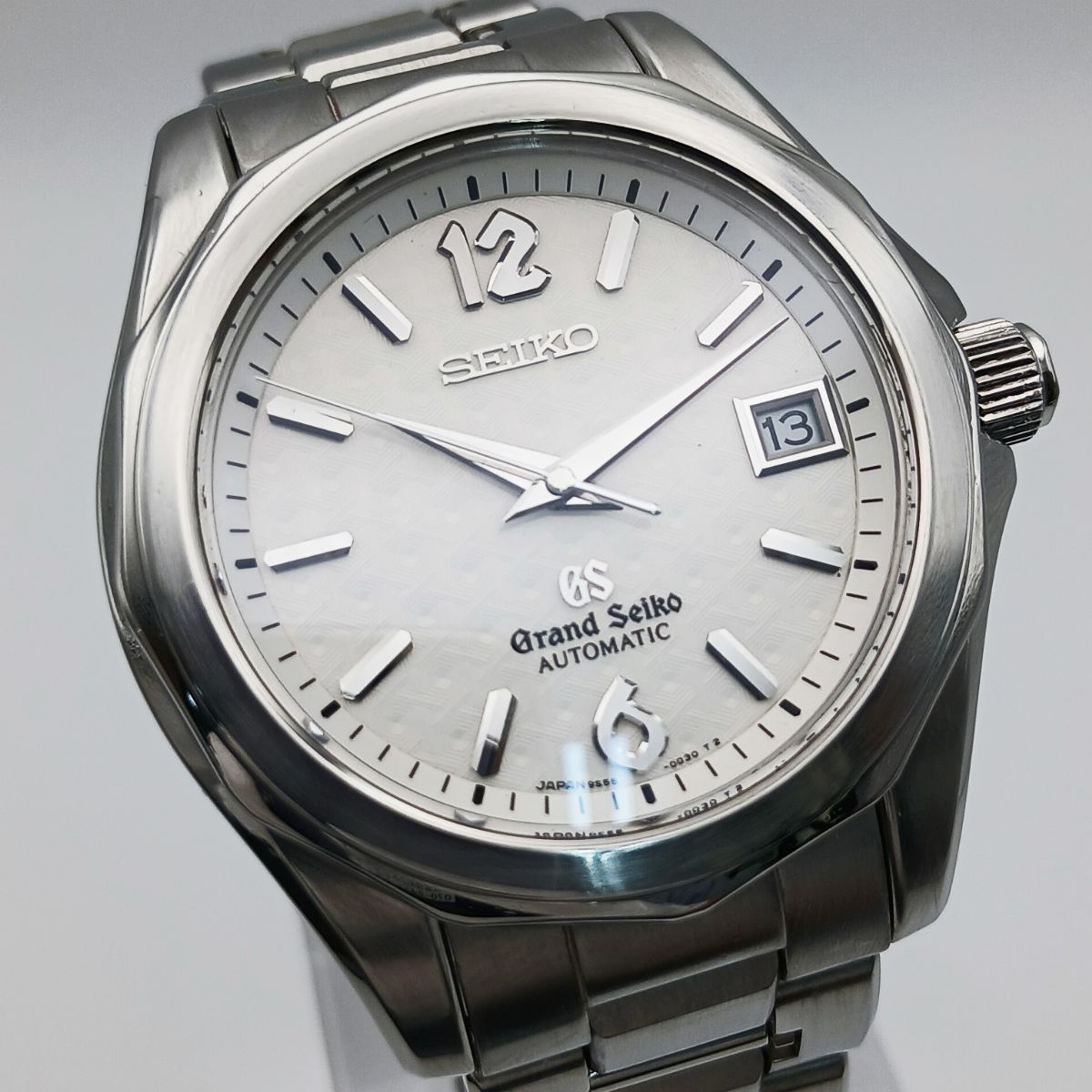 SEIKO セイコー グランドセイコー メカニカル デイト 自動巻き 38ｍｍ 腕時計 SBGR017 ステンレススチール シルバー ホワイト 中古
