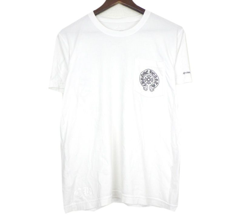 クロム　ホワイトTシャツ クロムハーツ CHROME HEARTS 【 CH T-SHRT 1 】 バック ホースシュー