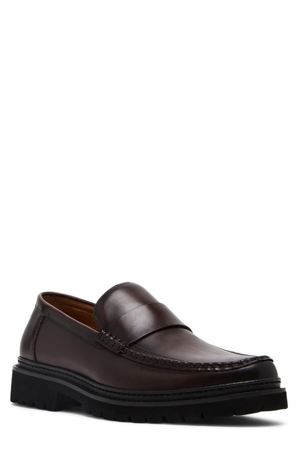 スティーブ マデン メンズ シューズ ローファー Steve Madden Bradner Loafer Brown Leather ブラウン