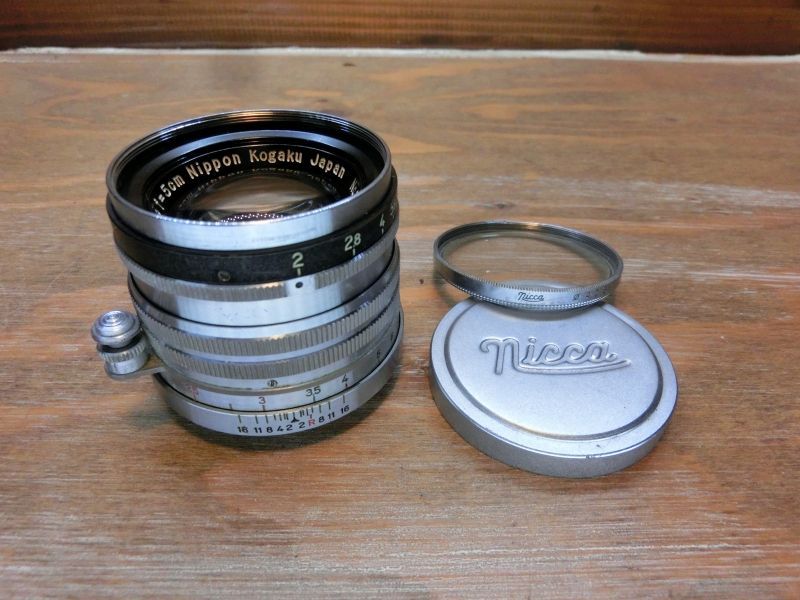 Nikkor H.C 5cm F/2 黒帯 ライカLマウントレンズ 日本光学 6025 Nikon NIKKOR-H.C 5cm 2 黒帯 Lマウント L39 ライカL オールド