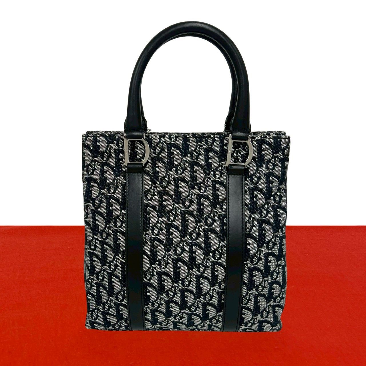 極 美品 Christian Dior クリスチャンディオール トロッター 柄 