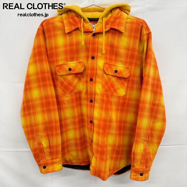 Supreme/シュプリーム【21AW】Hooded Flannel Zip Up Shirt/フード