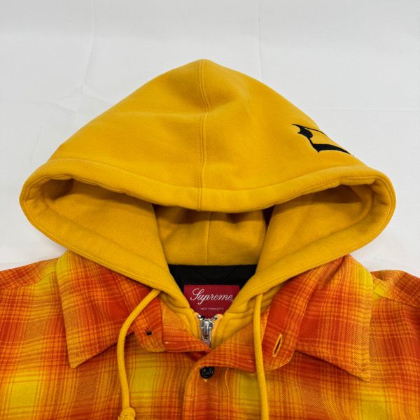 Supreme/シュプリーム【21AW】Hooded Flannel Zip Up Shirt/フード