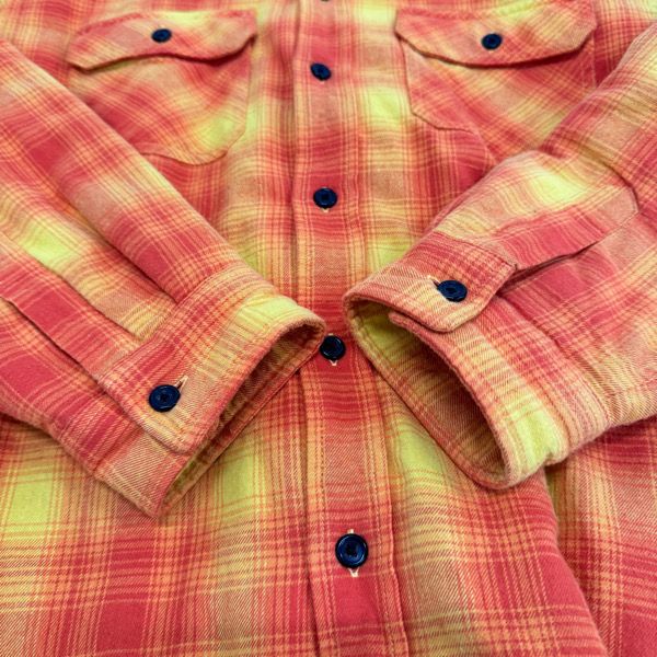 Supreme オレンジ ジップアップシャツ Supreme/シュプリーム【21AW】Hooded Flannel Zip Up Shirt/フード