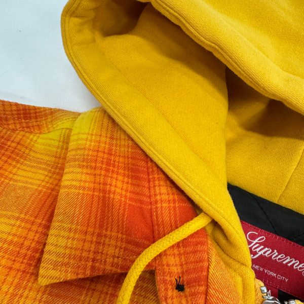 Supreme/シュプリーム【21AW】Hooded Flannel Zip Up Shirt/フード