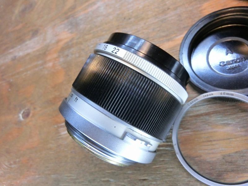 6028 Canon LENS 50mm 1.8 ライカ L39マウント Lマウント 標準レンズ