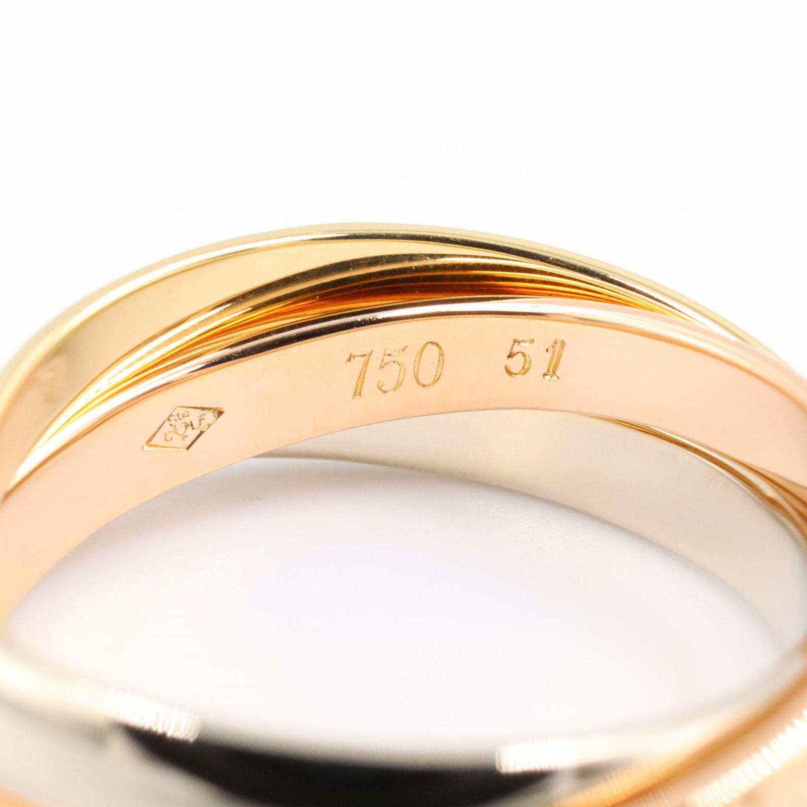カルティエ CARTIER リング・指輪 トリニティ リング K18（イエロー