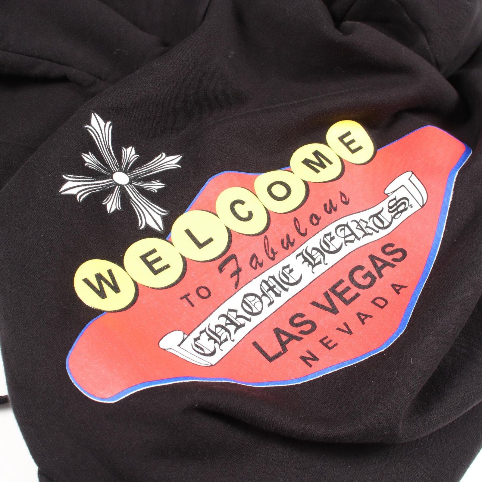 クロムハーツ CHROME HEARTS パーカー バックプリント 裏起毛