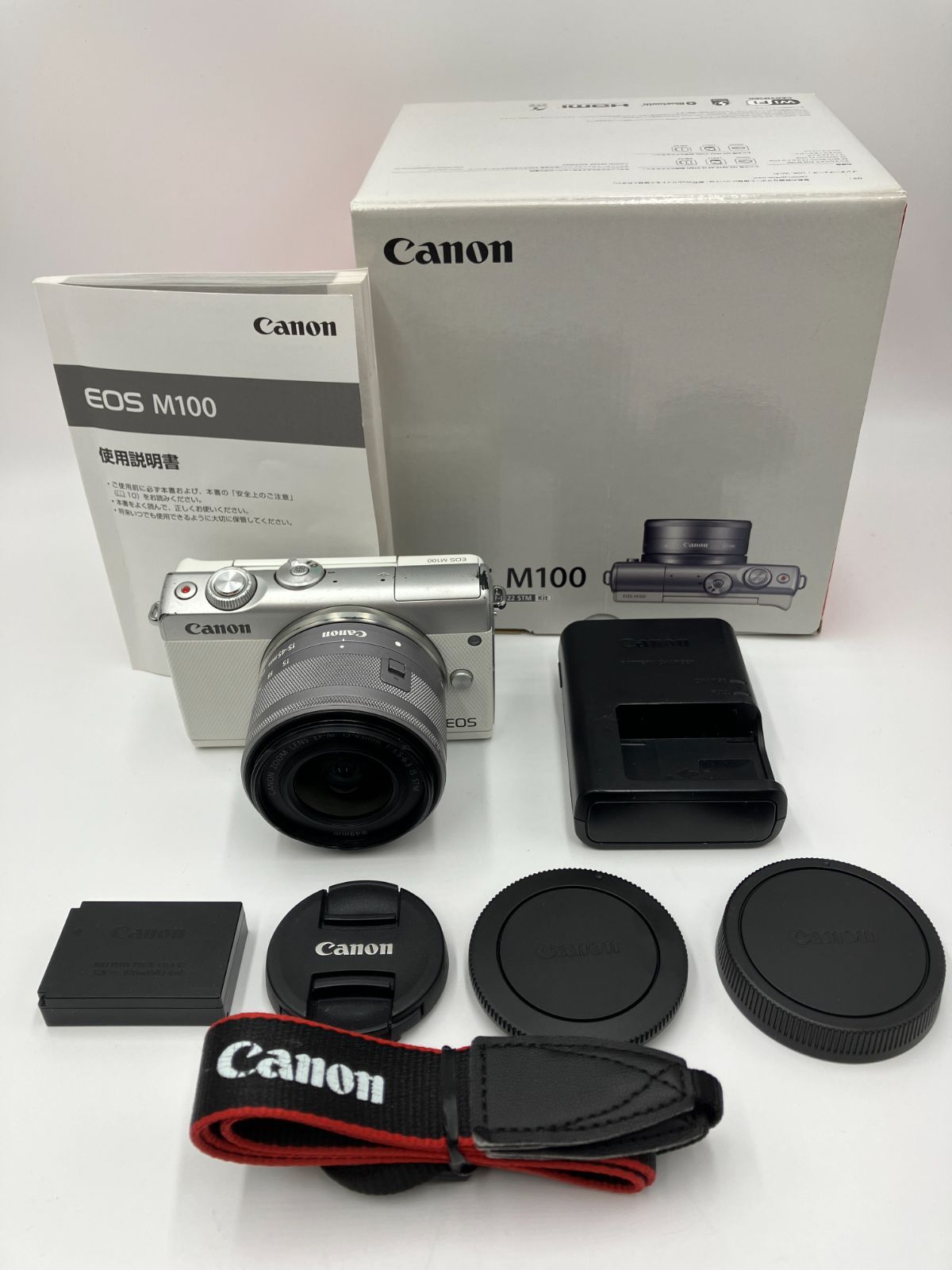 動作確認済】Canon EOS M100 EF-M15-45 IS STM 標準ズームレンズキット