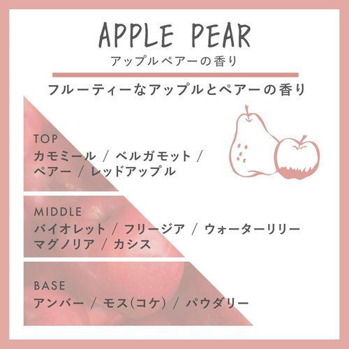 ジョンズブレンド 芳香剤 アップルペアー フレグランスジェル 約4週間