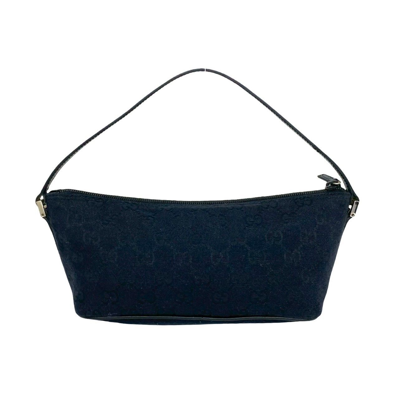 極 美品 希少品 GUCCI グッチ ロゴ プレート 金具 GG 柄 キャンバス