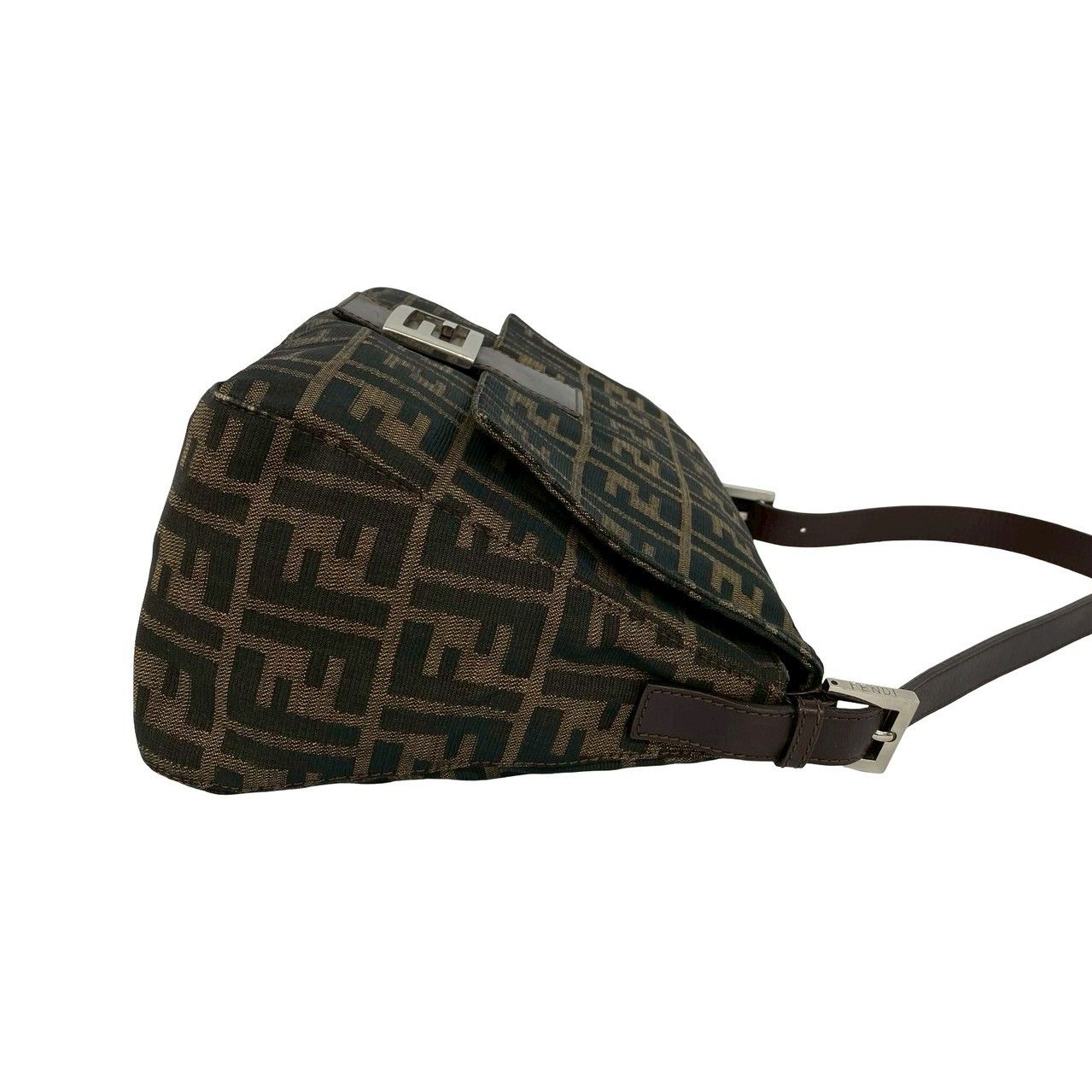 極 美品 FENDI フェンディ マンマバケット ズッカ FF 柄 キャンバス