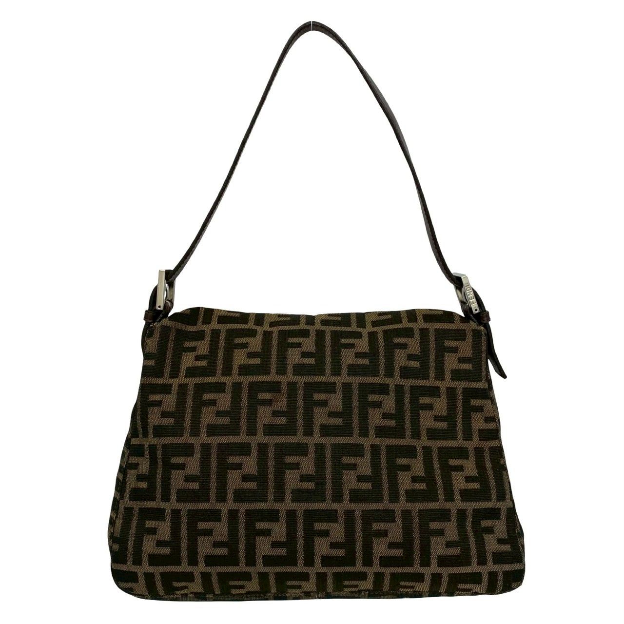 極 美品 FENDI フェンディ マンマバケット ズッカ FF 柄 キャンバス