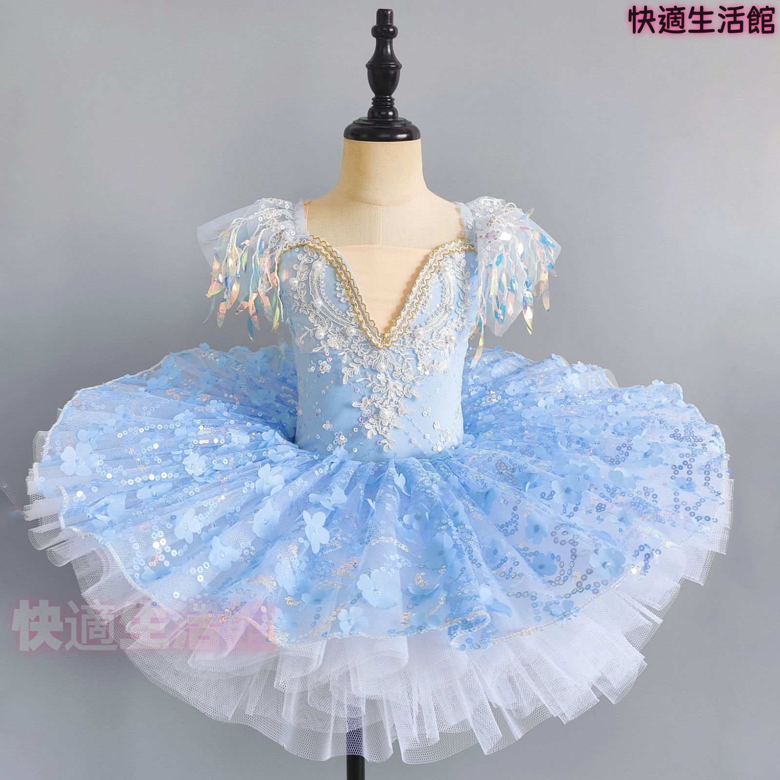 人気商品 発表会 子供バレエ レディース蓬蓬スカート チュチュ裙 TUTUスカート バレエ衣装 舞台 ダンスチュチュ 110?170cm 練習用 発表会用 コンテスト用 クラシックバレエ ダンス衣装 フリル lf706