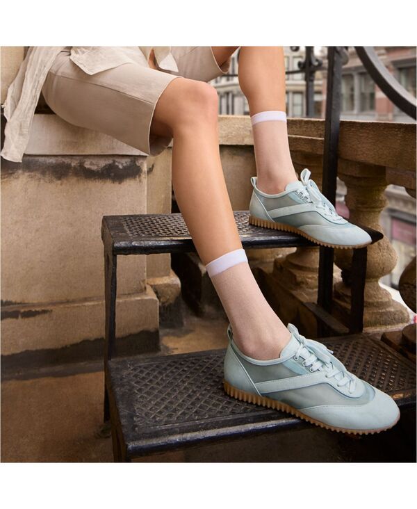 フランコサルト レディース シューズ スニーカー レース Franco Sarto Womens Hollis Round Toe LaceUp Shoes Black MeshMicrofiber