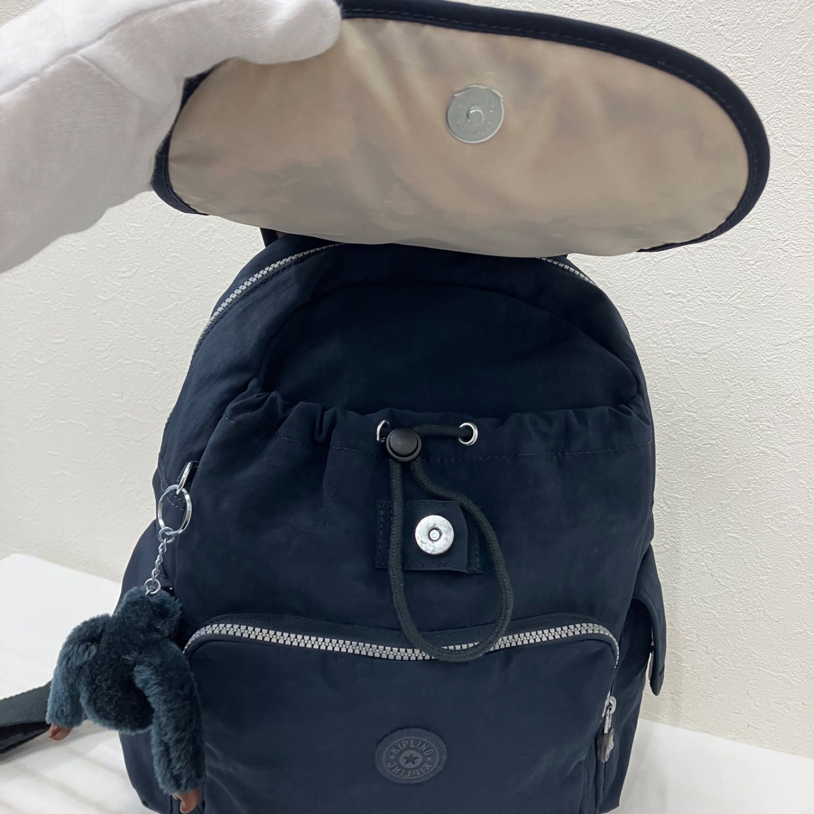 5780 KIPLING キプリング リュック バックパック ネイビー系 紺 無地