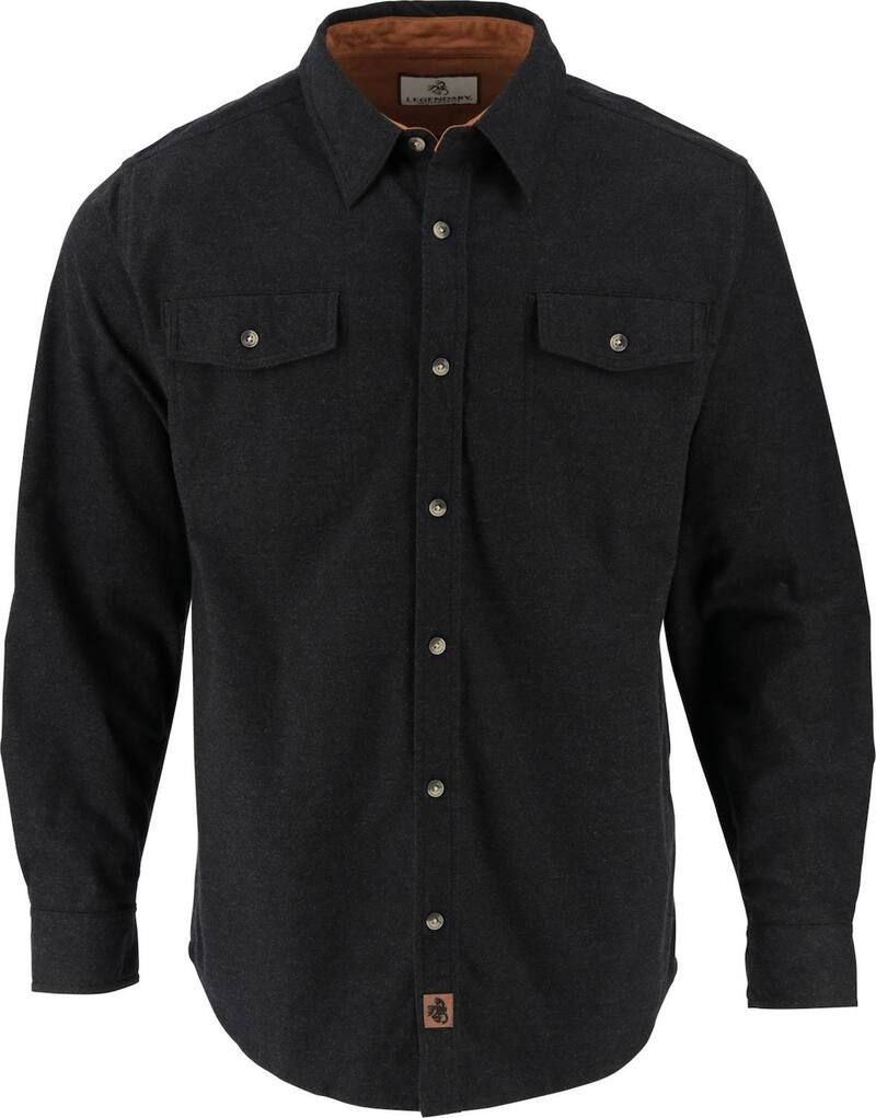 レジェンダリーホワイトテイルズ レディース トップス Tシャツ ボタンダウン Mens Legendary Whitetailstretch Flannel Button Down Shirt Bla