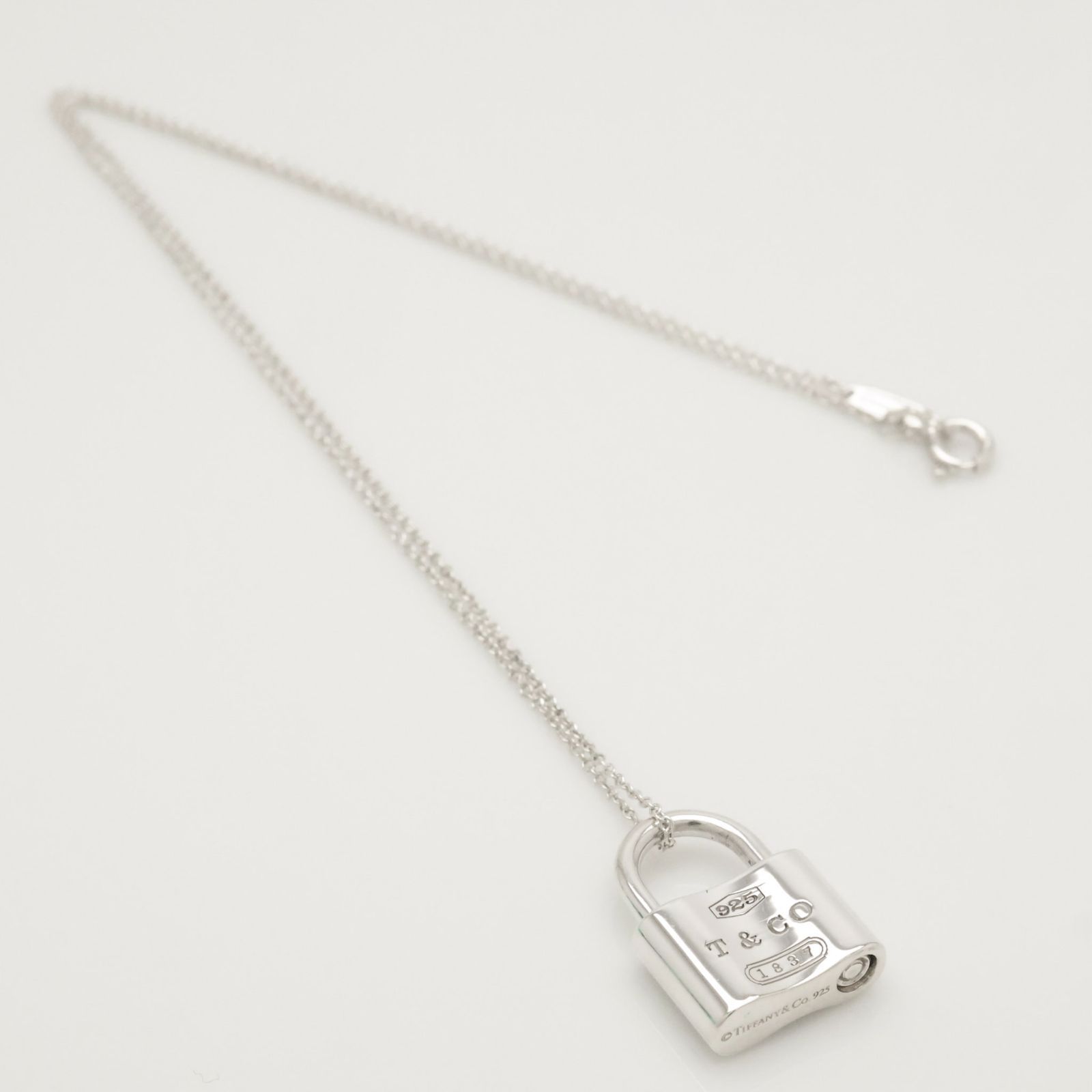 美品】ティファニー TIFFANY&Co. 1837 カデナ ロック ネックレス AG925