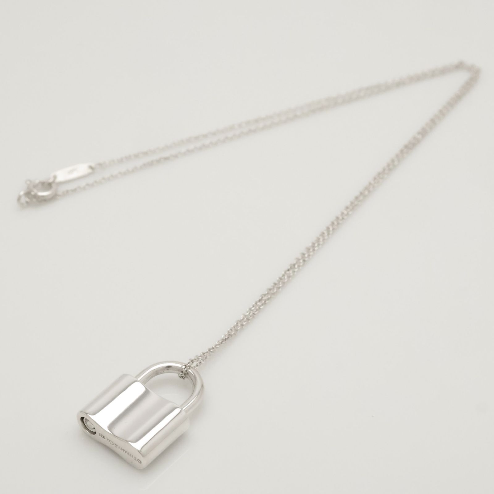美品】ティファニー TIFFANY&Co. 1837 カデナ ロック ネックレス AG925