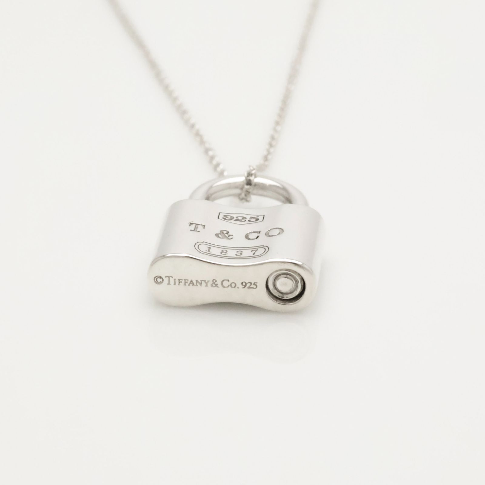 美品】ティファニー TIFFANY&Co. 1837 カデナ ロック ネックレス AG925