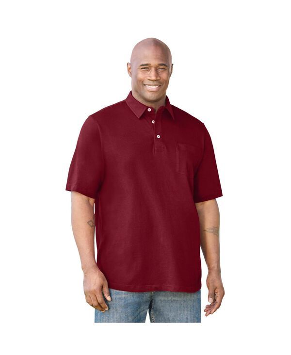 キングサイズ メンズ トップス ポロシャツ トール KingSize Big Tall UltraLightweight Polo Rich burgundy バーガンディ