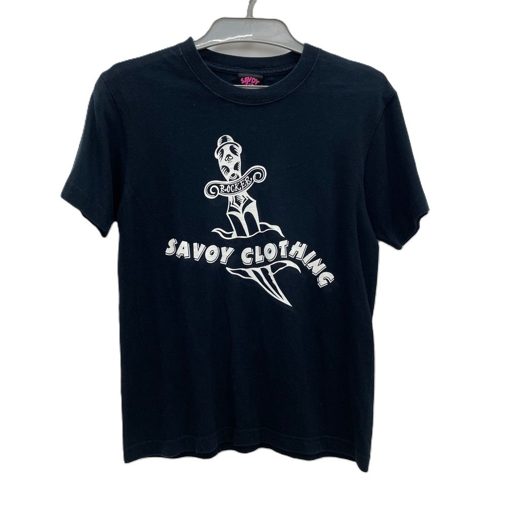 100marcoさまおまとめSAVOY CLOTHING SHOP Tシャツ2点 Tシャツ サヴォイクロージング SAVOY CLOTHING S 34/36 ネイビー系