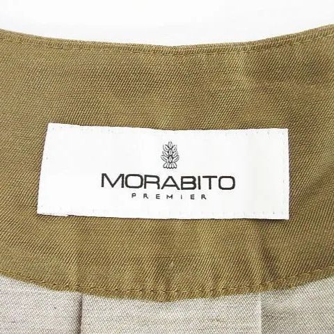 MORABITO モラビト ワンピース ブラウン 茶 袖シアープリーツ 裾
