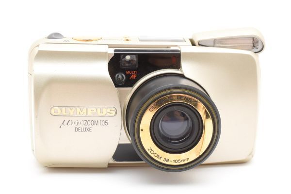 ☆動作品☆ オリンパス OLYMPUS μ [mju:] ZOOM 105 DELUXE ゴールド