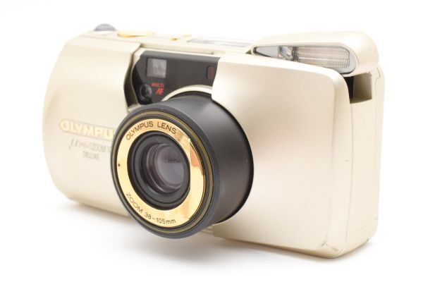 ☆動作品☆ オリンパス OLYMPUS μ [mju:] ZOOM 105 DELUXE ゴールド