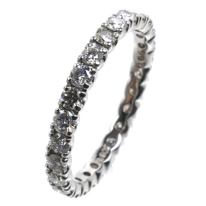 Pt900プラチナ フルエタニティ リング・指輪 ダイヤモンド0.86ct 10号