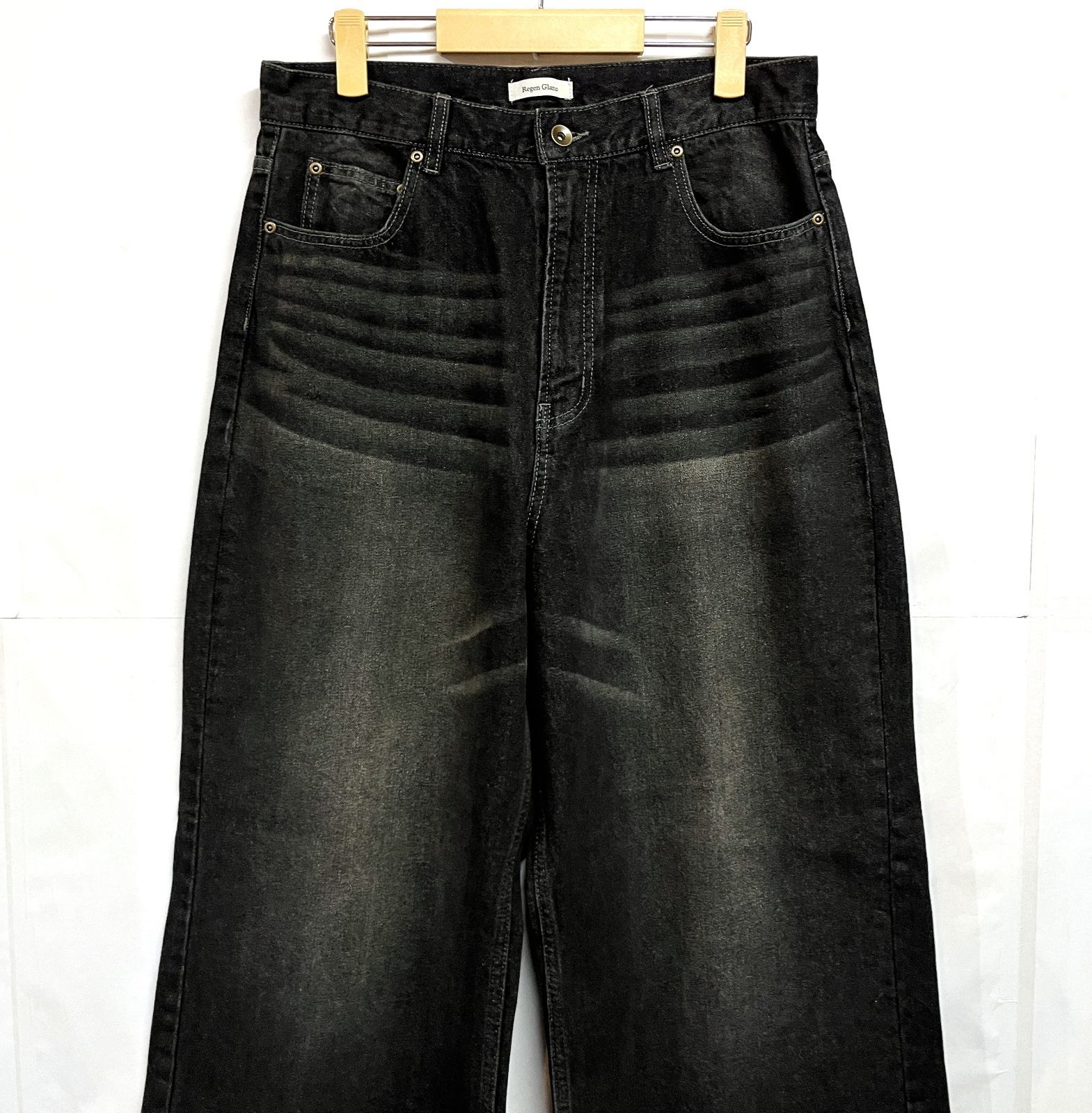 Regen Glanz ワイドバギーデニムパンツ Regen Glanzセルビッチバギー 