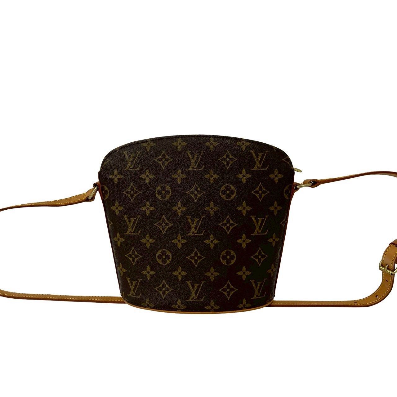 極 美品 LOUIS VUITTON ルイヴィトン ドルーオ モノグラム レザー 本革