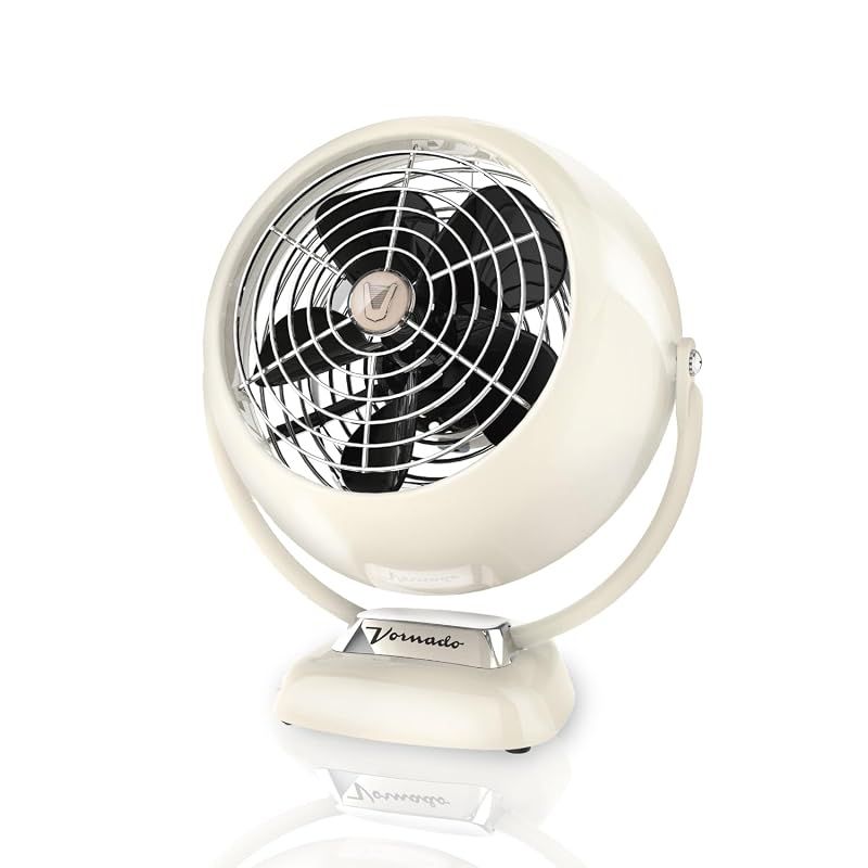 【新品】 ボルネード サーキュレーター 10畳 レトロ パワフル 省エネ 花粉対策 梅雨対策 部屋干し 衣類乾燥 植物向き 2段階風量 2年 24時間365日使える ビンテージホワイト VFANJR-JP 1
