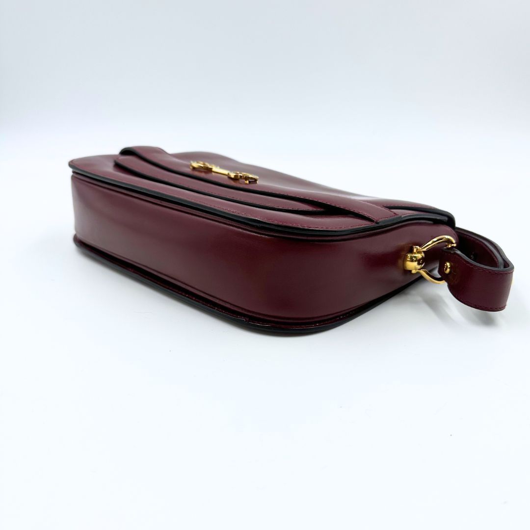 美品】Gucci Gロゴ レザー ショルダーバッグ - メルカリ