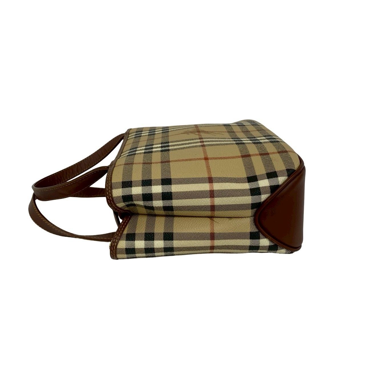 極 美品 BURBERRY バーバリー ノバチェック シャドーホース 柄 レザー