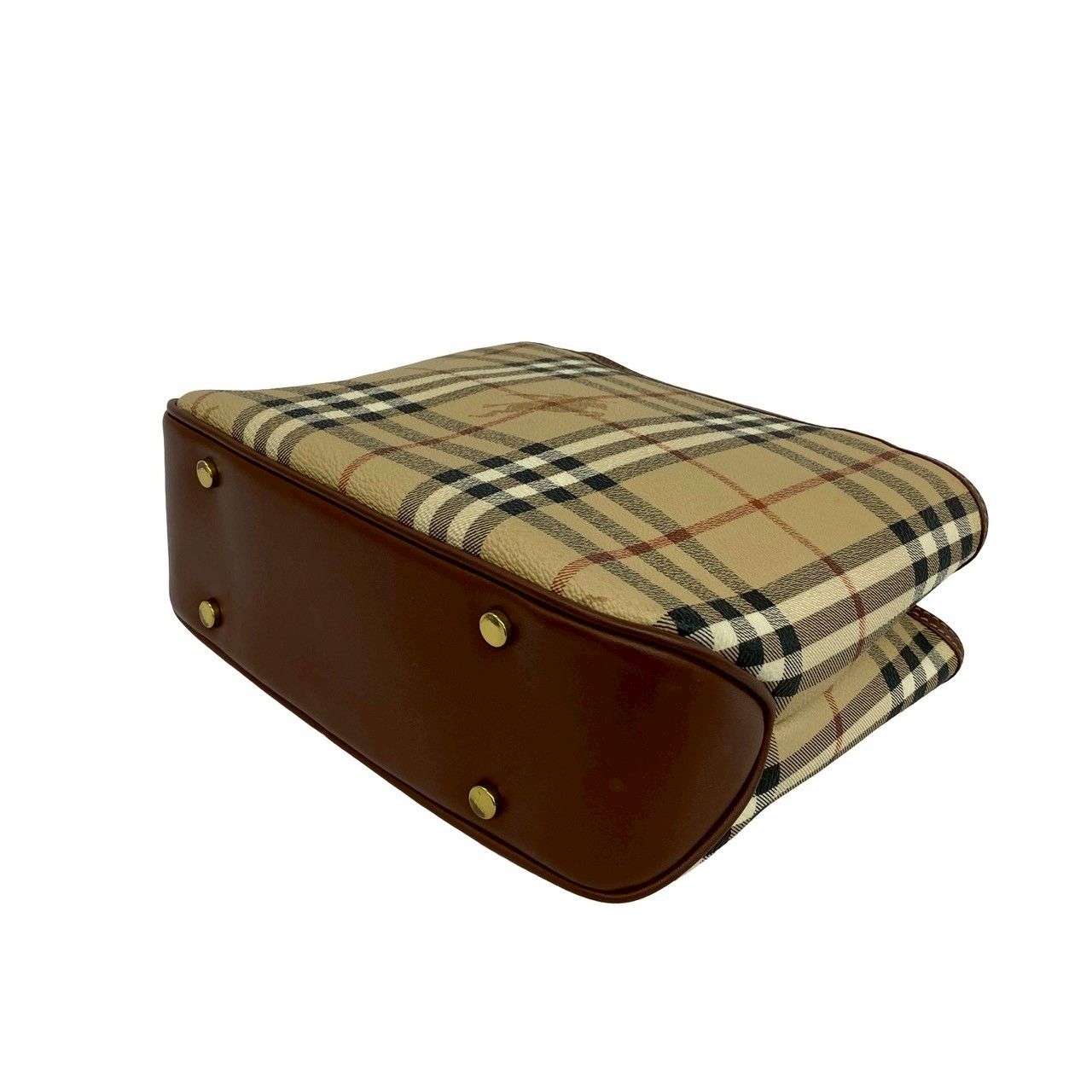 極 美品 BURBERRY バーバリー ノバチェック シャドーホース 柄 レザー