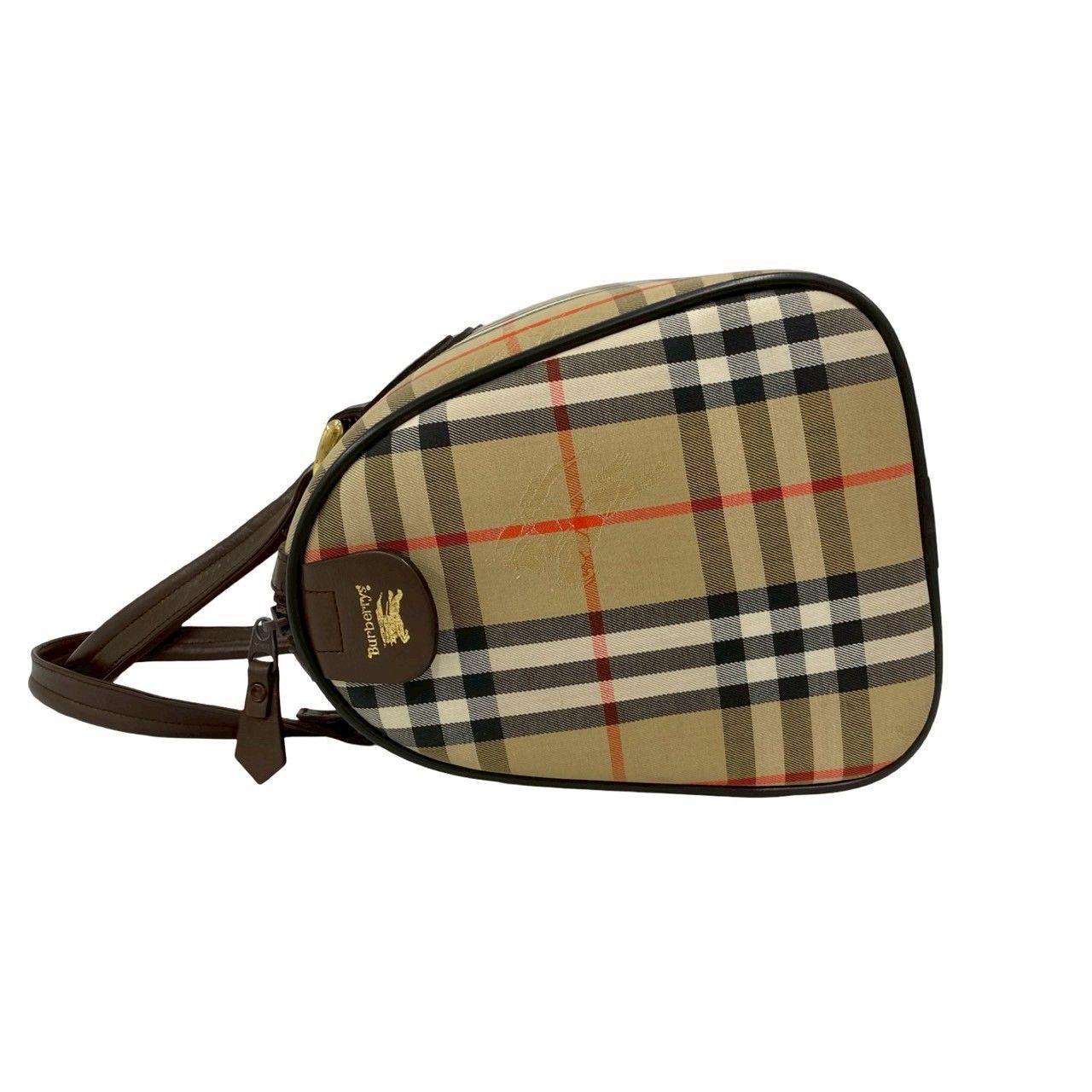 極 美品 BURBERRYS バーバリーズ チェック シャドーホース ロゴ 