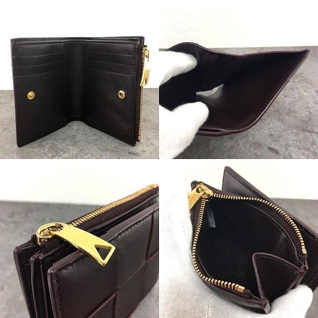 極美品 BOTTEGA VENETA カセット コンパクトウォレット ラムスキン 402