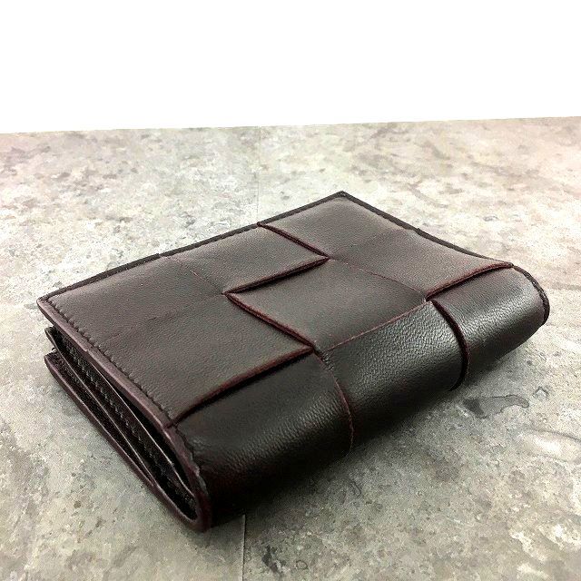 極美品 BOTTEGA VENETA カセット コンパクトウォレット ラムスキン 402