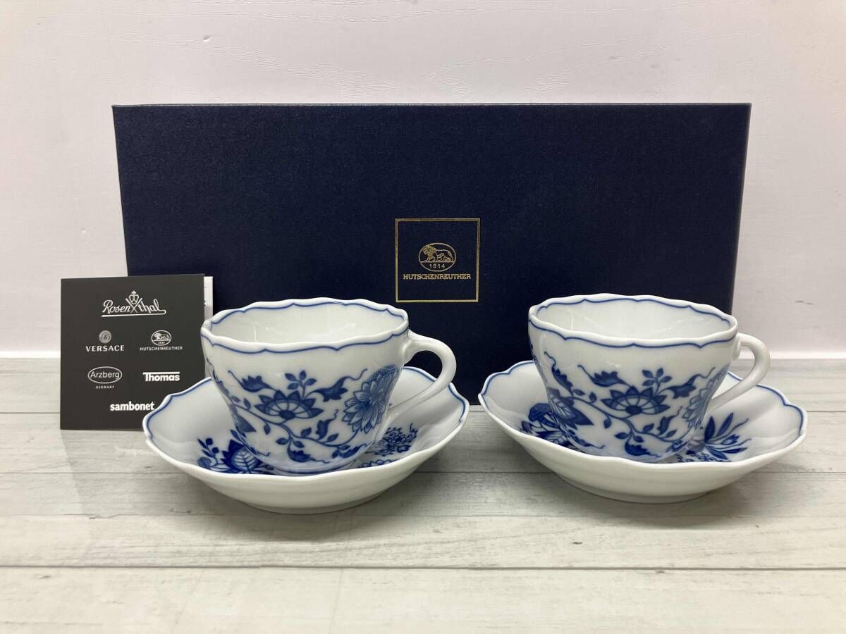 ぶ*☆様 HUTSCHENREUTHER コーヒーカップソーサー 中古or未使用 Hutschenreuther フッチェンロイター ブルーオニオン コーヒー カップ
