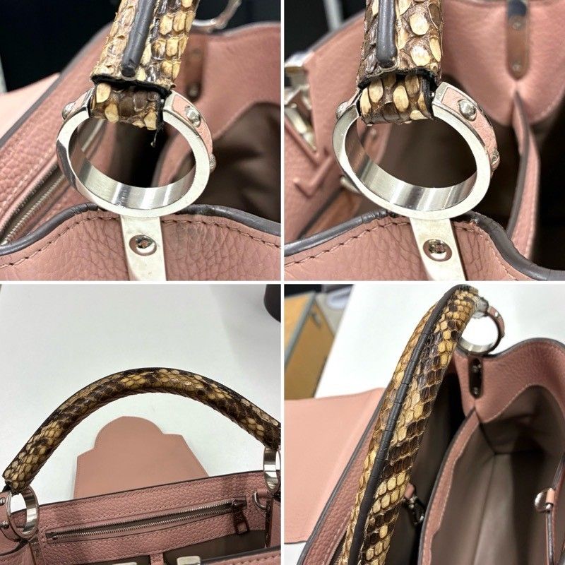 LOUIS VUITTON ルイヴィトン カプシーヌ BB パイソン 2WAY N92042