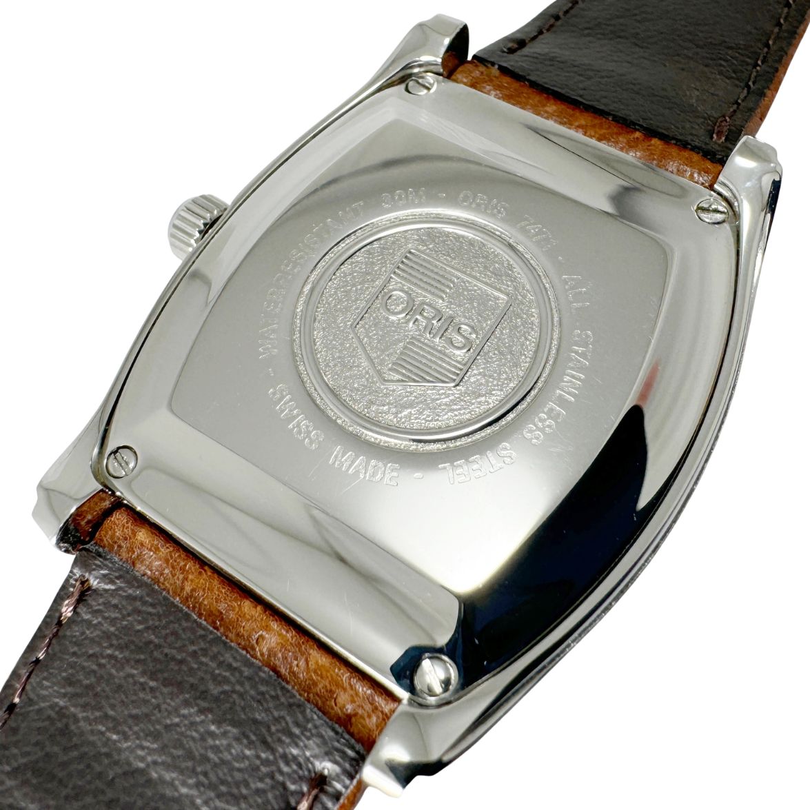 オリス ORIS☆レギュレーター デイト】7471 トノー 中古 メンズ腕時計 