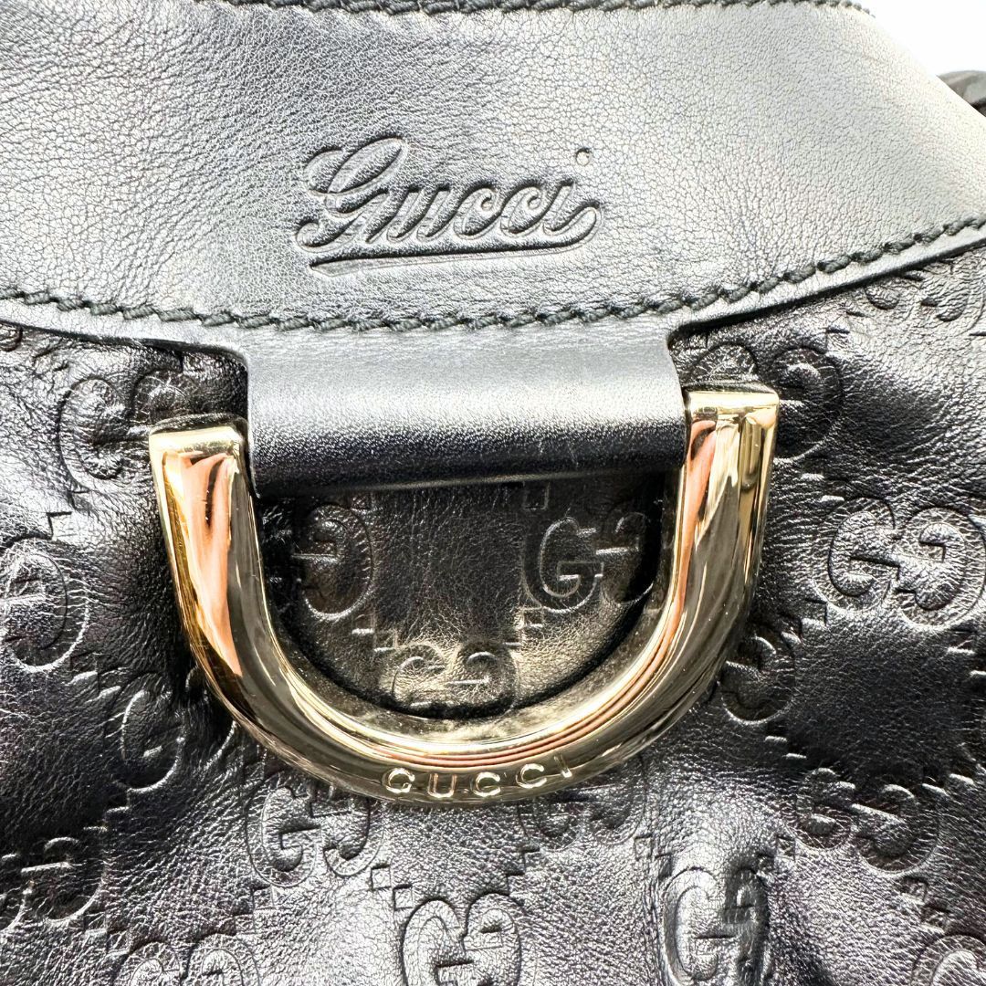 値下げGUCCI ABBEYレザーハンドバッグ 美品】Gucci アビー グッチシマ レザー ハンドバッグ - メルカリ