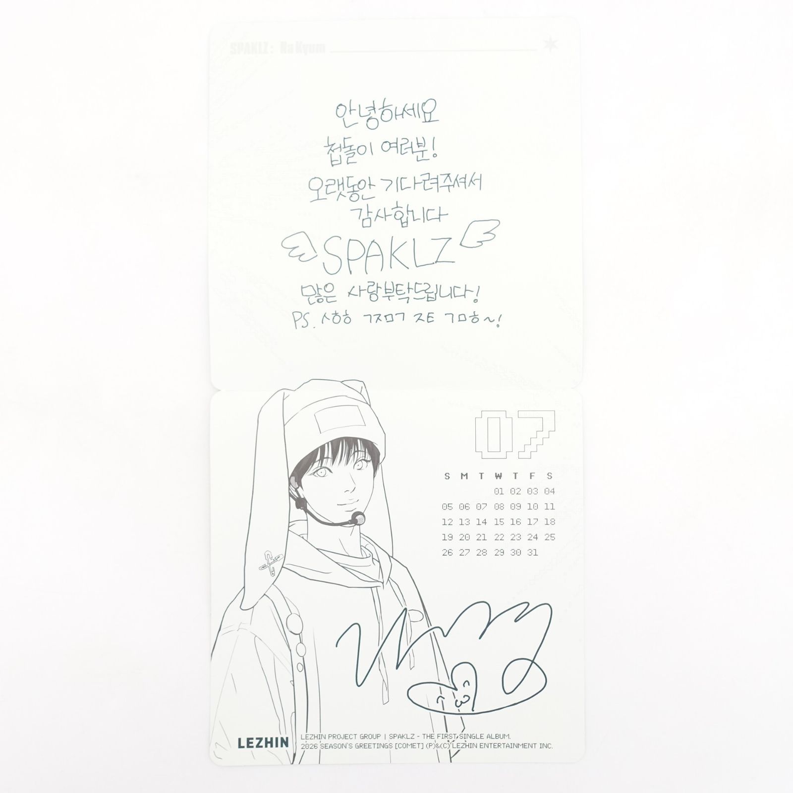 韓国BL 夜画帳 シーズングリーティング LEZHIN SPAKLZ トレカ フォト